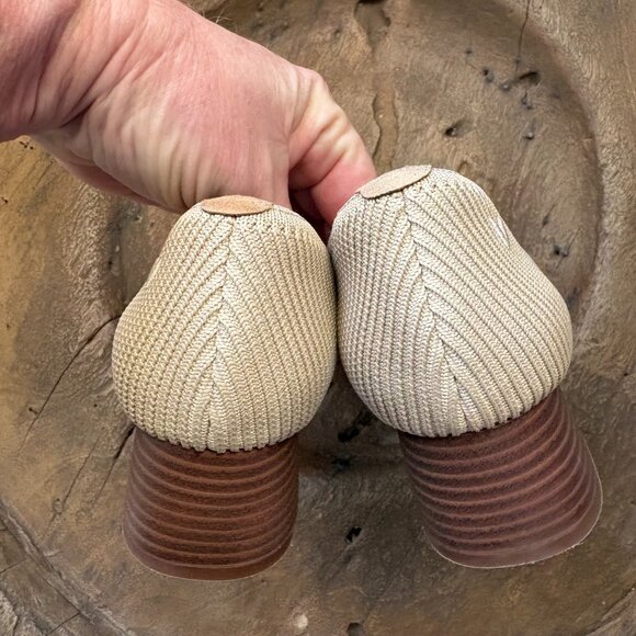 Vivaia Melody Pro comfy almond square-toe block heel shoes women's 36.5 / 6 - Picture 2 of 8